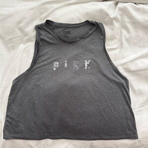PINK Victoria’s Secret Gray Snakeskin Sleeveless Tank Top